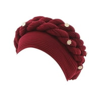 Kape za žene Modni perla Briid hat ruffle rak zamotavanje kape za spavanje sa satene obložene kose