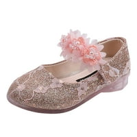 SHEFBE Cipele Girls Baby Princess Rhinestone Flower Sandales Ples Pearl Single Kids pokloni za dječake