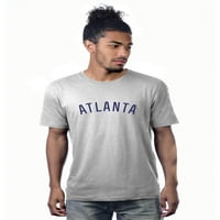 Daxton Atlanta Thirt Premium kratkih rukava Basic Crew Neck Tee, mornarsko crveno, x-vell