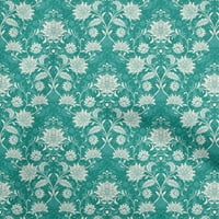 Onuone Rayon morsko zelene tkanine cvjetni prekrivajući zalihe ispisa šivaće tkanine sa dvorištem širom