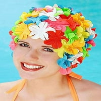 Retro latica plivajuća kapa I Vintage cvjetna kupaonica kapa plivaju šešir sinkronizacijom