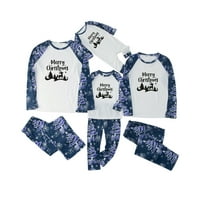Sretan božićni obitelj Pajamas Podudarni setovi Xmas Tree Ispis Pajama Xmas Sleep odjeća za spavanje za parove djeca beba