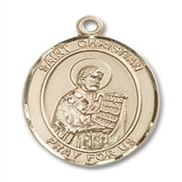 14kt Yellow Gold St. Christian Demosthenes Medal