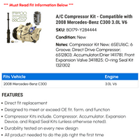 C kompresorski komplet - kompatibilan sa Mercedes-Benz C 3.0L V6