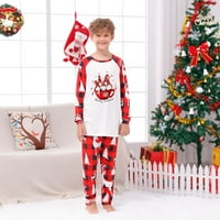 Božićna porodica Pajamas Podudarni setovi Božićni roditelj-dijete set plairana kućna odjeća Pidžamas