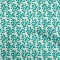 Onuone pamučna kambrska teal zelena tkanina Azijski blok DIY odjeća prekriva tkanina za ispis tkanina