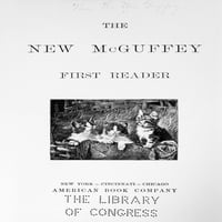 McGuffey's Reader, 1901. Ntitle Stranica iz 'Novi McGuffey prvi čitač,' 1901. Ispis postera