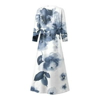 FOPP Prodavač Ljetna haljina za žene Ležerne prilike tiskane udobne modne otiske duljine džepne haljine