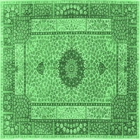Ahgly Company Zatvoreni kvadrat Perzijski Smaragd Zeleni tradicionalni prostirci, 5 'Trg