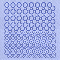 Ahgly Company u zatvorenom okruglom okruglom uzorkom nebeskih plavih prostirki, 3 'okruglog