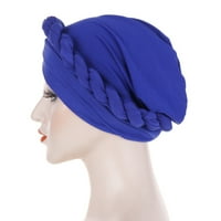 CXDA moda čista boja pletenica muslimanska ženska hat heat chemo kape za glavu Head