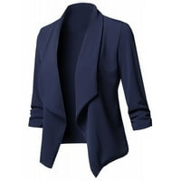 LisingTool zimski kaputi za žene Žene Solid Boja dugih rukava Jednostavno tanko žensko malene odijele
