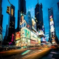 Times Square Rais of Light III Poster Print by Guilliame Gaudet