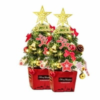 Jzenzero ukras božićnog stabla sa svjetlom dodavanjem jake božićne atmosfere za stol i brojač