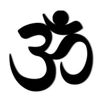 Yoga Namaste simbol - prekrasan čvrsti metalni ukrasni ukrasni znak metala metala zida