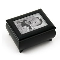 3 2 Veličina novčanika Matte Black Photo Frame Music bo s novim skočnim sistemom objektiva - Srebrna
