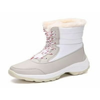 Harsuny Muške zimske čizme Mid Calf čizme za snijeg Fau Fur Warm Cipele Hodanje hladnog vremena Ležerne