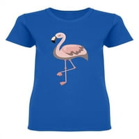 Pink Flamingo crtane grafičke majice u obliku majice - MIMage by Shutterstock, ženska mala