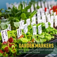 Elbourn White Bilde etikete Plastične postrojenje Oznake rasadnika Vrt naljepnica Pot marker Garden