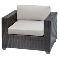 Klasics Belle Wicker Outdoor klupska stolica sa prekrivačima jastuka