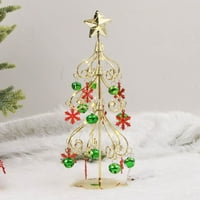 Beppter Light-up Božićni ukrasi božićne desktop ukrasi Božićni jingle Bell Tree Desktop ukras pribor
