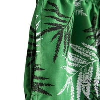 Muške kratke hlače Ležerne sportske hlače Cvjetni ispis Brzo sušenje Active odjeća Zeleno l