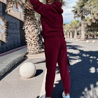 Homodles Womens Sweatsuits Sets - Dugi rukav Crewneck Jesen Modni pulover Baggy Hoode i dukserice za