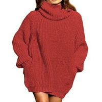 Aloohaidyvio Terra i nebo džemperi za žene, ženske modne dugih rukava, pulover za zimske džemper