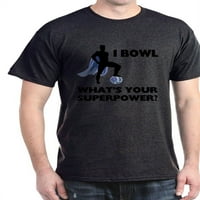 Cafepress - kuglanje superheroj tamne majice - pamučna majica