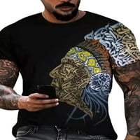 Avamo muškarci Bluza životinja Print ljetni vrhovi kratkih rukava majice Muške labave fit majice Rad