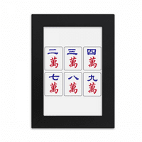 Tradicionalna kineska kultura Mahjong Game Desktop Photo Frame Frame Slika Prikaz umjetnosti Slikarstvo