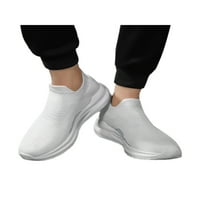 Unise tekuće cipele na čarapima na čarapima pletene gornje šetnje cipele elastične casual tenisice muške lagane meke bijele 9.5