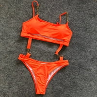 Ženska kupaći košulji i kratki set kupaći kostimi Bikini Beachwear Ženski set Solid ispunjeni kupaći