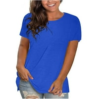 Bigersell ženska kratka rukava kratkih rukava majica Ženska modna košulja s kratkim rukavima Majica