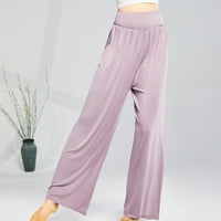 Joga hlače za žene lagane trbuh visokih struka Kontrola labavih udobnih hlače za spavanje