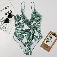 Žene Jedno kupaće kostim temmu Kod kupaćice za teen Girls New Fashion Udobni ispis Jednodijelni V-izrez