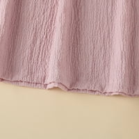 Baby mini haljina flippy haljina za djevojke Dječje djece Djevojke čvrste pamučne platnene kaiševe haljine