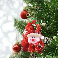 Božićni ukrasi Božićne ukrase drvca Viseći plišani privjesci pogodni za božićne ukrase porodične zabave