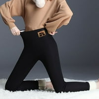 Yubnlvae ženske casual pantalone ženska jesenska zima solidna vježba za kućne tople elastične strugove