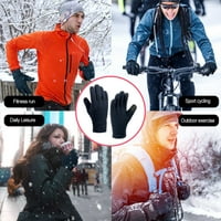 Tureclos Winter Warm pune rukavice muškarci žene dodirni ekran Termički debeli runo Ne-dijapozitivni