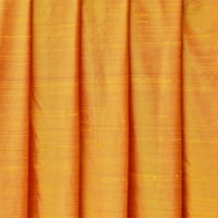 Tkanina Mart Direct Saffron Orange Silk dupioni tkanina od dvorišta ili širine, kontinuirana dvorišta