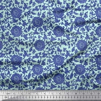 Siamoi Crepe svilena tkanina i cvjetna umjetnička dekor tkanina tiskano dvorište široko