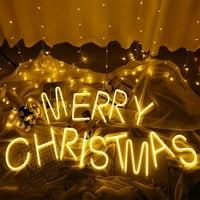 Sanbonepd božićna LED lampica svjetla osvjetljavaju slova koja stoje viseći toplo svjetlo sa wihte-om