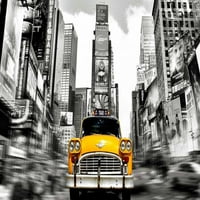 Vintage Taxi na Times Square, NYC Poster Print Lauren
