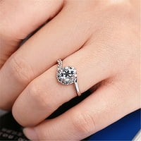 Duhgbne Fashity Exquisite Pjenušava dijamantski prsten za ženske nakit za angažovanje nakita