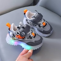 B91XZ tenisice za djevojčice cipele za djecu za djevojke za djevojčice Toddler LED cipele za hodanje Dječje djece Djeca beba casual led cipele sive, veličine 30