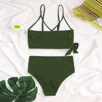 Dvodijelni setovi kupaće kostimi za žene bez tiskanih žica