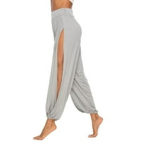 Visoko žensko slobodno vrijeme Split vježbajte čvrste hlače Color Yoga Istezanje Hlače Yoga hlače za