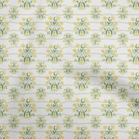 Onuone pamuk fle žuta blok tkanine DIY odjeća prekrivajući tkaninu ispis tkanina od dvorišta širokokutno
