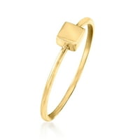 Ross-Simons 18KT Žuti zlatni kvadratni prsten za žensko, odrasle